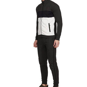 Prix de gros Dernier modèle Ensemble de survêtements décontractés à capuche pour homme / Survêtement en coton respirant à fermeture éclair intégrale et séchage rapide - Product Image 3