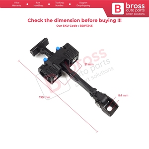 สายรัดหยุดบานพับประตูหน้า BDP1345 สำหรับ Amarok MK1 2H S1 S6 S7 2010-2024 4 ประตู 2H0837249 - Product Image 5