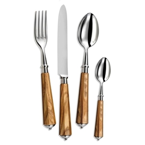 Vente chaude Designer Fournisseurs Indiens Argent Poli Couverts En Acier Inoxydable De La Plus Haute Qualité Avec Poignée En Résine Ensemble De Couverts - Product Image 2