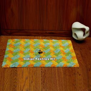 ITHL-Tapis de bain personnalisé multicolore aspect doublure de luxe, séchage rapide, tapis de bain design, vente en gros de coton fabriqué à la machine pour les salles de bain - Product Image 6