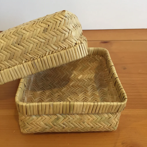 Cesta de mimbre de bambú personalizable a buen precio, alta calidad y duradera, a granel competitivo almacenado del fabricante de Vietnam - Product Image 3