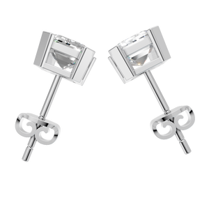 Pendientes de Moissanita con Corte Esmeralda de 2.5 Quilates, Oro Sólido de 14k, Cuatro Puntas, para Mujer, Venta al por Mayor, Regalo de Boda, Suministro Directo de Fábrica - Product Image 3