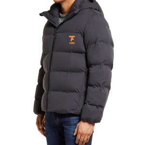 OEM Custom Lightweight Woolen Bubble Puffer <b>Jacket</b> for Men Breathable Hooded <b>Pattern</b> Decoration for Winter Wholesale Price - Product Image 6