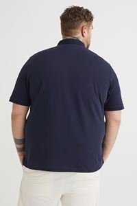 Vente en gros de t-shirts polo surdimensionnés 100% coton pour hommes à manches courtes tissu tricoté d'été imprimé solide taille XL anti-boulochage en vrac - Product Image 3