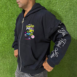 Fabricant professionnel Personnalisé Conçu Brodé Polaire Fermeture Éclair Hoodies Hommes Coton Usine Directement Pas Cher Prix Sweatshirts - Product Image 2