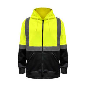 เสื้อมีฮู้ดระบายอากาศได้ดีสะท้อนแสงสำหรับผู้ชายเสื้อทำงานรักษาความปลอดภัยใส่สบายมองเห็นได้ชัดเจน - Product Image 2