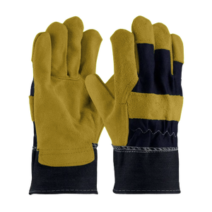 Gants de sécurité en cuir fendu en cuir de vachette doux et confortables robustes Protection industrielle des mains Gants de travail résistants à la chaleur - Product Image 3