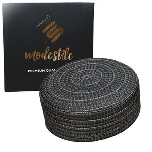 Gorro Musulmán Kufi Waqar con Logotipo Personalizado, Gorro de Oración de Poliéster y Algodón de Alta Calidad, Transpirable, Bordado a Mano, Ajustable, Venta al Por Mayor - Product Image 2
