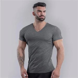 Camiseta unisex de algodón con cuello redondo Camiseta lisa con serigrafía personalizada para hombre Patrón de letras personalizable del fabricante - Product Image 3