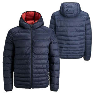 Chaquetas acolchadas para hombre, ropa de calle informal de diseño personalizado, chaqueta acolchada de invierno a la moda impermeable OEM para hombre - Product Image 3