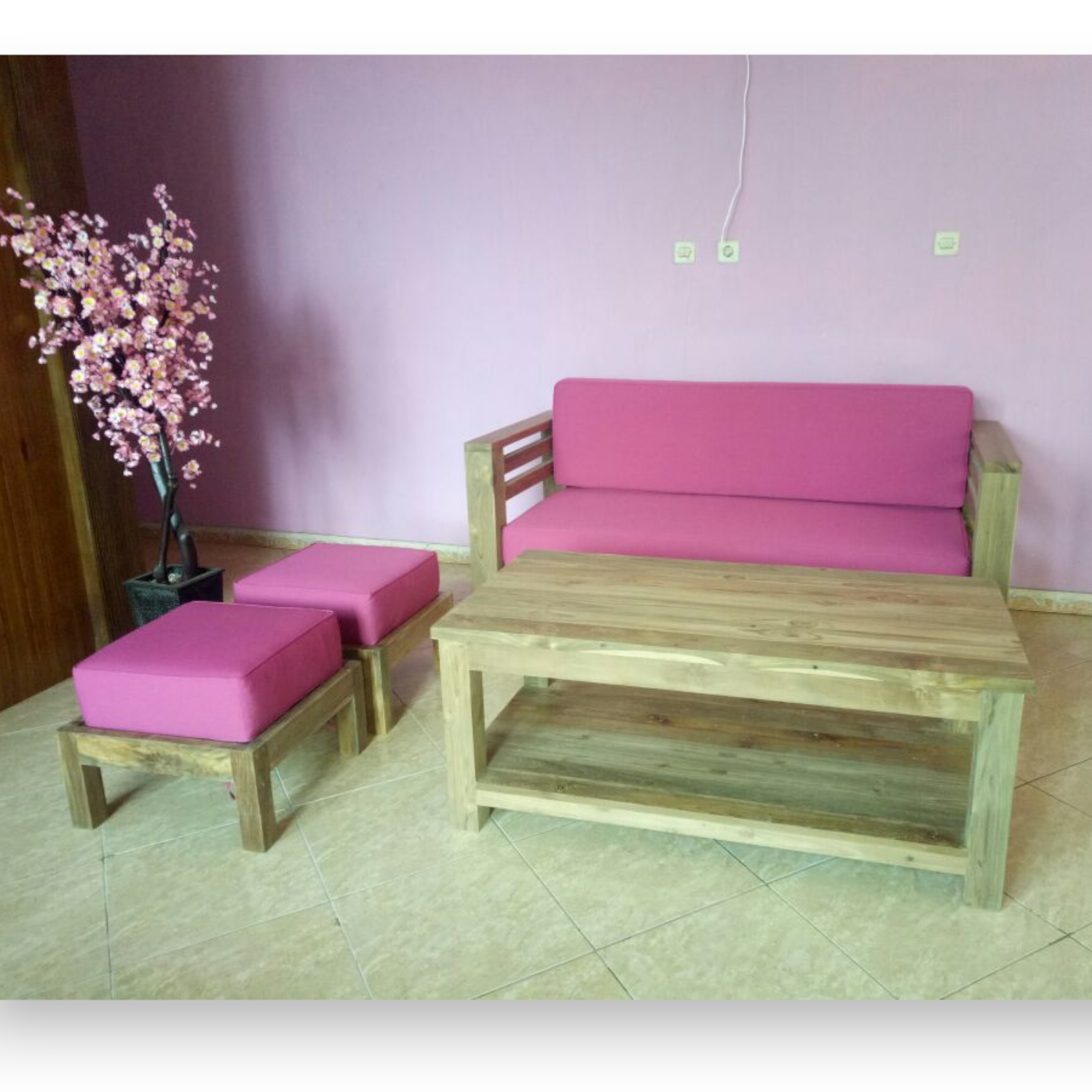 Bench 170 - Reclaimed Teak Clean Sanding