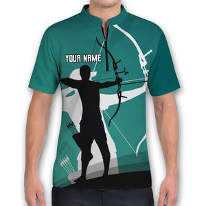 Camiseta Polo reversible resistente al agua de secado rápido para mujer con nombre de equipo personalizado, camiseta de fútbol deportiva a la moda para tiro con arco - Product Image 2