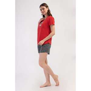 Women's O-Neck <b>Short</b> <b>Sleeve</b> Oval <b>Jacket</b> - Product Image 2