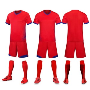 Personnalisation de l'uniforme de football Maillot d'entraînement de football Vêtements verts Adultes et enfants Ensembles de maillots de football à manches courtes - Product Image 2