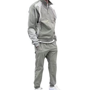 Survêtements deux pièces vintage en nylon coupe-vent personnalisés, style streetwear, avec fermeture éclair intégrale pour hommes 2026 - Product Image 6