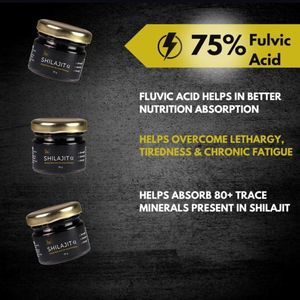 OEM/ODM <b>Himalayan</b> <b>Shilajit</b> Resin with 75% Fulvic Acid & Trace Minerals <b>Pure</b> <b>Shilajit</b> Resin Sourced From Himalayas India - Product Image 3