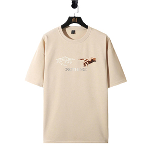 High Quality Blank Cotton StreetWear <b>Tshirt</b> Oversized Drop Shoulder T-shirt Custom Print logo Heavyweight T Shirt for Men's - Product Image 1