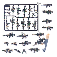 Equipo de Mini Pistola, Juguete de Ametralladora, Figuras de Acción, Accesorios para Armas de Fuego, Juguete MOC, Sets de Bloques de Construcción en Miniatura
