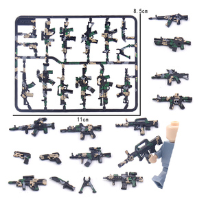 Giocattoli Militari della Seconda Guerra Mondiale: Mitragliatrice e Armi, Soldatini, Accessori per Armi da Fuoco, Set di Costruzioni in Miniatura dell'Esercito - Product Image 6