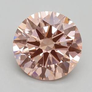 Diamante Suelto de Corte Redondo Rosa Fantasía de 1.00ct, Venta al Por Mayor Premium, Compra Directa de Fábrica, Envío Global - Product Image 1
