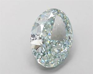 เพชรรูปวงรีปลูกในห้องปฏิบัติการ2.79ct VVS1สีฟ้าแฟนซี - Product Image 4