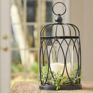 Bougeoir votif en métal de style antique avec sculptures complexes enduit de poudre noire fini forme et taille personnalisées - Product Image 4