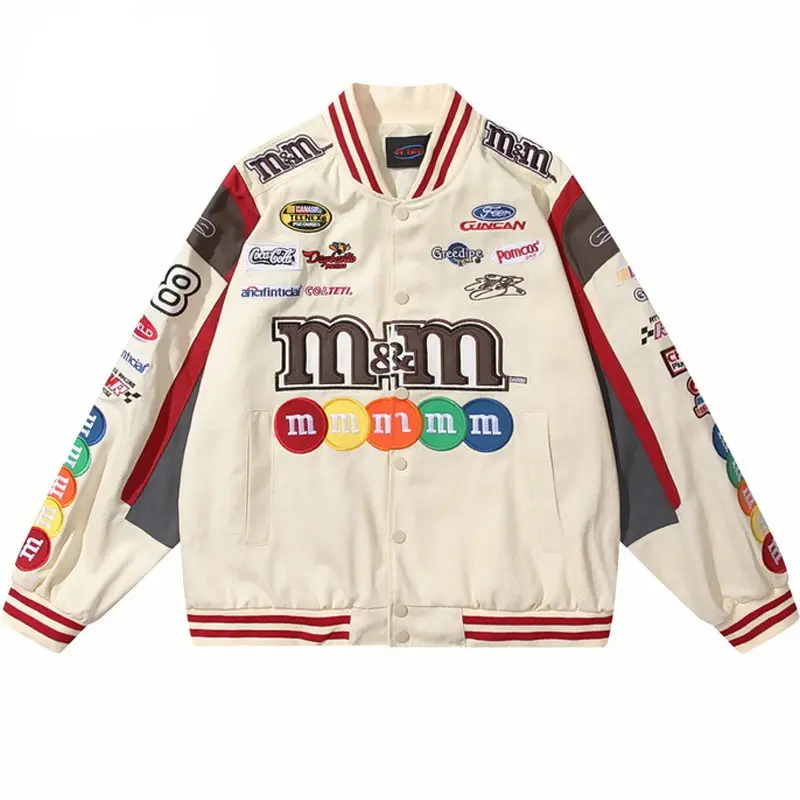 Custom Embroidered Letterman Jackets Customize LOGO Size Color Available Men Baseball Jacket