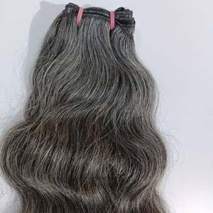 Grade 12A paquets indiens doublement étirés pas cher 100% vierge cuticule alignée tissage naturel cheveux humains paquets de vague de corps lâche - Product Image 2
