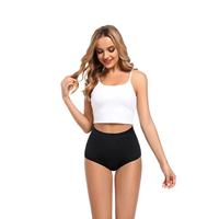 Menstruel étanche 4 couches adolescent sous-vêtements réutilisables période culotte taille haute Anti fuite coton adultes tricoté plaine teint slips