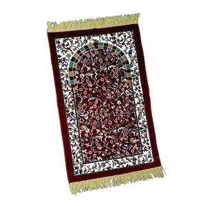 Tapis de prière musulman islamique lavable, tapis antidérapant, tapis de prière en polyester de haute qualité, couverture, tapis de prière pliable portable - Product Image 1