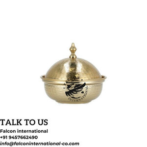 ชามเสิร์ฟผลไม้ทำจากโลหะสีทองชามวันที่ทำด้วยมือดีไซน์สุดหรู - Product Image 2