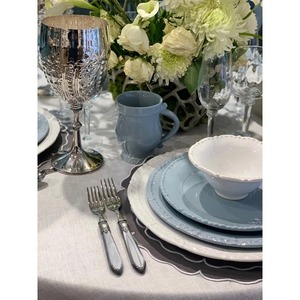 Ensemble de couverts élégants en argent avec poignée en résine design Couverts élégants pour salle à manger moderne, mariage et décoration de table de cuisine - Product Image 4