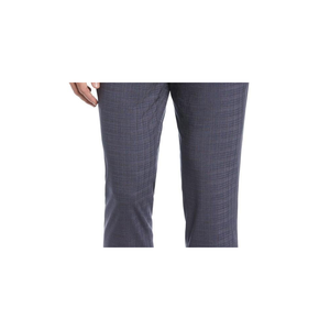 Pantaloni Eleganti Perry Ellis da Uomo, Slim Fit, Fronte Piatto, 100% Cotone, Blu, Taglie 38X32 fino a XL 6XL, Logo Personalizzabile - Product Image 3