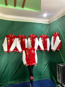 Nuevas chaquetas universitarias OES Chaquetas Masonic Latter Women Jacket OES Red-HSE - Product Image 3