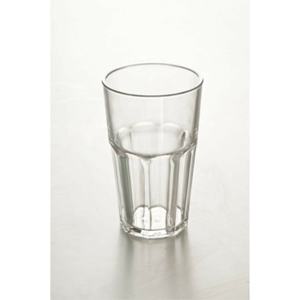4 gobelets en plastique transparent de 400 ml, gobelets jetables incassables à l'aspect verre - Product Image 1