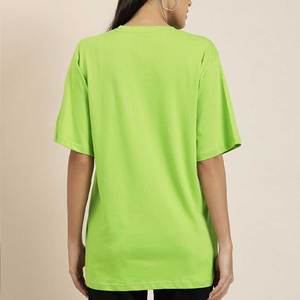 Vêtements de fitness lavables T-shirts pour femmes de couleur unie Articles d'été à la mode T-shirts solides à coupe ample - Product Image 3