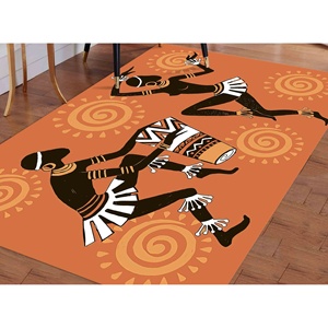 Tapis Femme Africaine, Tapis Femme Noire, Tapis Fille Africaine, Tapis Abstraits, Tapis en Velours - Product Image 3