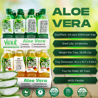Aloë Vera Watermeloen Sap Drink 500ml Met Vruchtvlees VINUT Vietnam Fabrikant Groothandel Beste Prijs Private Label Drank