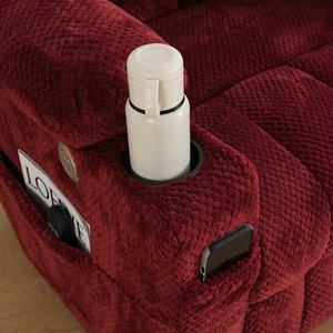 Moderner Elektrischer Medizinischer Aufstehsessel mit Massagefunktion, Getränkehalter und Holzrahmen für Senioren - Product Image 5