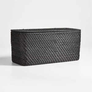 High Quality Natural Eco-friendly Rattan <b>Bathroom</b> <b>Set</b> with 6 Pieces for Home Decoration Best Selling From Vietnam - Product Image 2