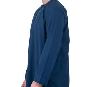 Thobe émirati de qualité supérieure noir luxe Kandura traditionnel arabe porter élégant hommes Jubba doux et respirant tenue islamique moderne - Product Image 4
