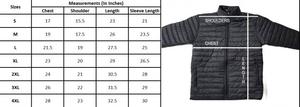 Chaqueta negra con capucha para hombre, ligera, resistente al agua, acolchada, personalizada - Product Image 6