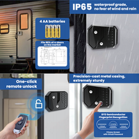 Cerradura de Puerta para RV, Totalmente Metálica, con Entrada sin Llave a través de la Aplicación TuYa, Kit de Reemplazo, Impermeable IP65, con Huella Dactilar, Contraseña y Control Remoto