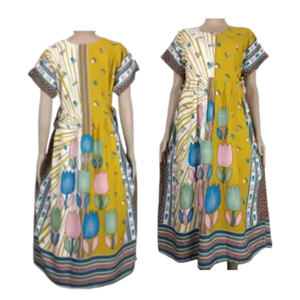 Nuevo estilo, ropa de dormir informal para mujer, pantalón de rayón de talla Jumbo con estampado Floral de verano, Cintura elástica de Color sólido, bordado hasta la rodilla Simple - Product Image 4