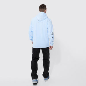 2025 coton polaire Boxy Fit pull grande taille hommes sweats à capuche personnalisé goutte épaule surdimensionné imprimé à capuche - Product Image 4