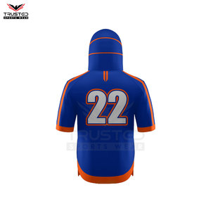 Última Moda en Sudaderas de Manga Corta para Hombre, Diseño Sólido, Ropa Urbana de Invierno, Algodón Orgánico Ecológico, Personalizable, Directo de Fábrica - Product Image 3