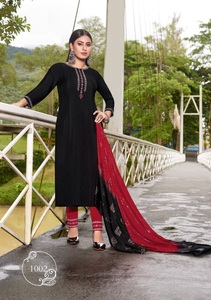 Dernières Kurtis pour femmes en viscose fantaisie, design Dolby, broderie lourde, pour pantalon, dupatta, soirées formelles, indiennes, pakistanaises - Product Image 4