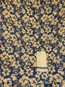 Nouveau Tissu Jacquard Somalien Classique à Motif Floral Abstrait sur Fond Noir pour Dirac en Coton – Idéal pour Tenues de Fête - Product Image 2