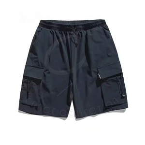Shorts coupe-vent style streetwear sportif, tissu 100% polyester, homme, imperméable, séchage rapide, respirant, coupe ajustée, logo personnalisé - Product Image 6