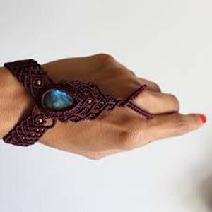 Pulsera de Piedras Preciosas con Estilo Vintage HOC, de 15 a 22 mm, Chapada en Oro, con Hilo Personalizado, Ideal para Regalo - Product Image 5